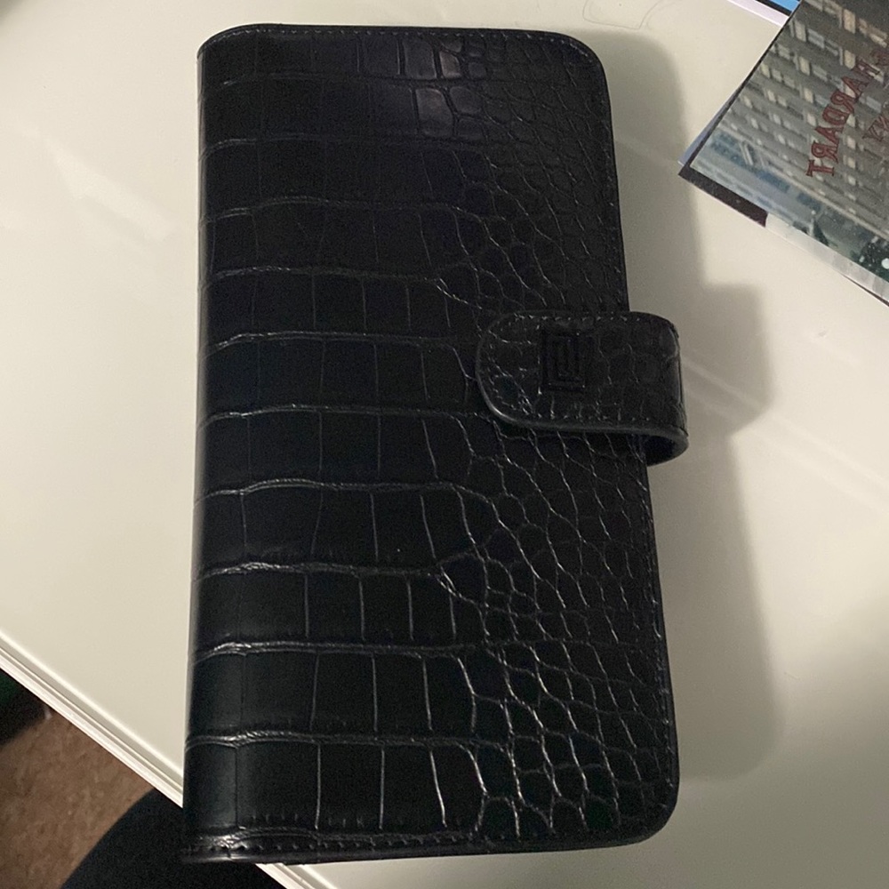 Notiq Black croco Luxe Slim Wallet